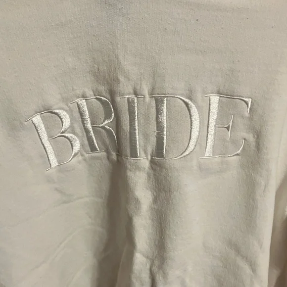 BRIDE White Crewneck Sweater - Picture 4 of 6
